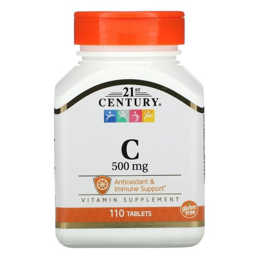 Основное фото товара 21st Century, Витамин C, Vitamin C 500 mg, 110 таблеток
