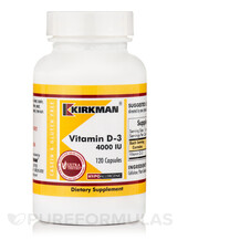 Vitamin D-3 4000 IU Hypoallergenic Витамин D3 Kirkman