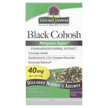 Black Cohosh 40 mg Клопогон кистевидный Nature's Answer