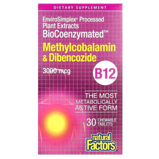 Основное фото товара BioCoenzymated B12 Methylcobalamin & Dibencozide, Метилкобала