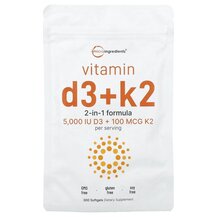 Вітаміни D3 K2 Vitamin D3 + K2 Micro Ingredients Вітаміни D3 K2 Vitamin D3 + K2 Micro Ingredients