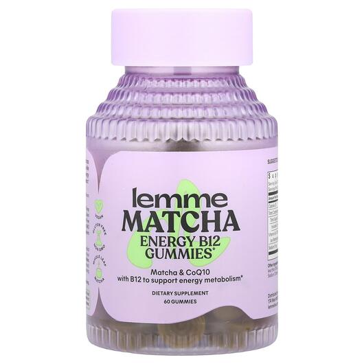 Основное фото товара Lemme, Витамин B12 Кобаламин, Energy B12 Gummies Matcha, 60 табле