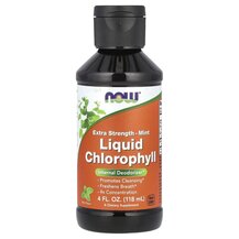 Хлорофіл Liquid Chlorophyll Extra Strength Mint NOW Foods