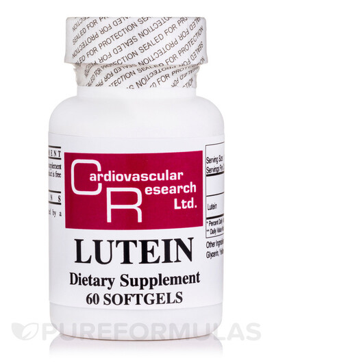 Основне фото товару Ecological Formulas, Lutein, Лютеїн, 60 капсул