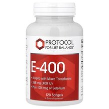 Вітамін E Токофероли E-400 268 mg 400 IU Protocol for Life Вітамін E Токофероли E-400 268 mg 400 IU Protocol for Life