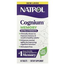 Підтримка мозку Cognium Memory Natrol 60 таблеток Підтримка мозку Cognium Memory Natrol 60 таблеток