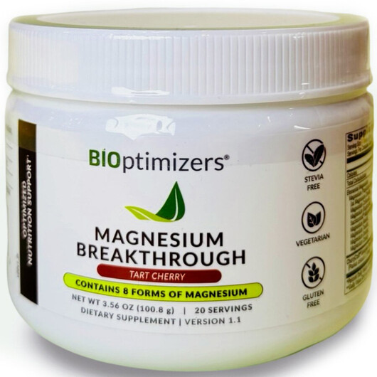 Основне фото товару Magnesium Breakthrough Powder Drink Tart Cherry Flavor Основне фото товару Magnesium Breakthrough Powder Drink Tart Cherry Flavor, Магній, 3