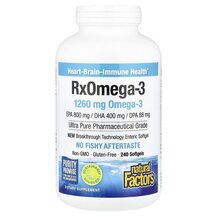 RxOmega-3 ЕПА 400 мг ДГЭА 200 мг Natural Factors
