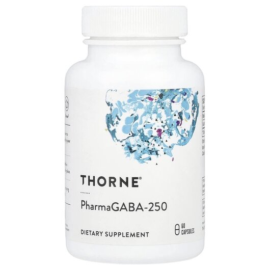 Основное фото товара Thorne, ГАМК 250 мг, PharmaGABA-250, 60 капсул