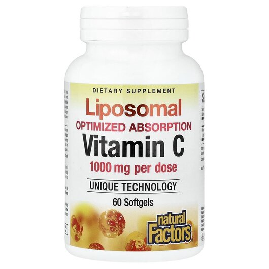 Основное фото товара Liposomal Vitamin C 500 mg Основное фото товара Витамин C Липосомальный, Liposomal Vitamin C 500 mg, 60 капсул