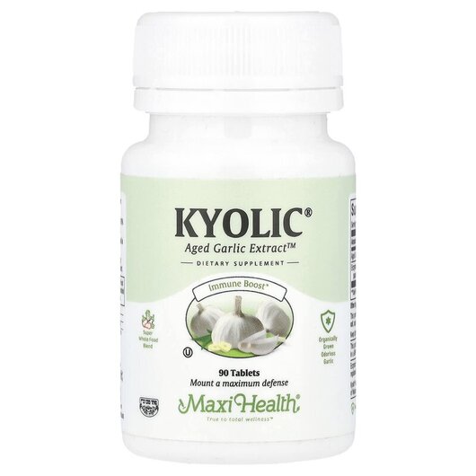 Основное фото товара Maxi Health, Экстракт Чеснока, Kyolic Aged Garlic Extract, 90 таб