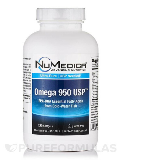 Основное фото товара Omega 950 Основное фото товара NuMedica, Омега 3, Omega 950, 120 капсул