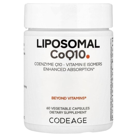 Основное фото товара CodeAge, Коэнзим CoQ10, Liposomal CoQ10, 60 капсул