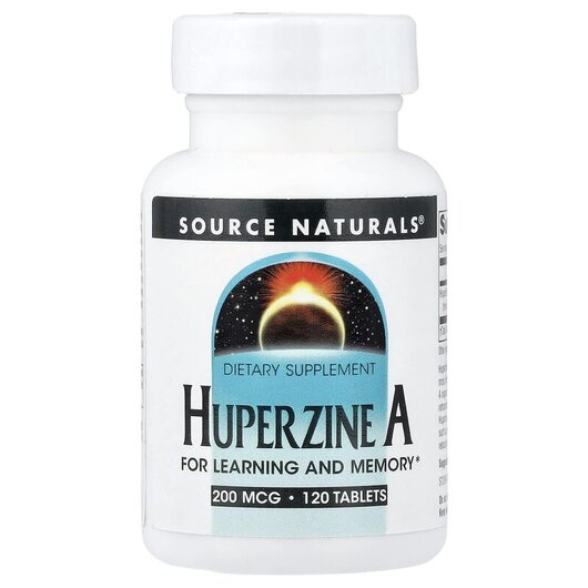 Основное фото товара Source Naturals, Гуперзин А, Huperzine A 200 mcg, 120 таблеток