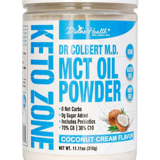 Основное фото товара Dr. Colbert M.D. MCT Oil Powder Coconut Cream Flavor Основное фото товара MCT Масло, Dr. Colbert M.D. MCT Oil Powder Coconut Cream Flavor,