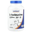 Фото товару L-Isoleucine Фото товару Nutricost, L-Isoleucine, L-Ізолейцин, 240 капсул