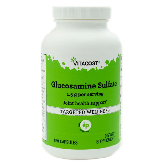 Основне фото товару Vitacost, Glucosamine Sulfate, Глюкозамін Хондроітин, 180 капсул