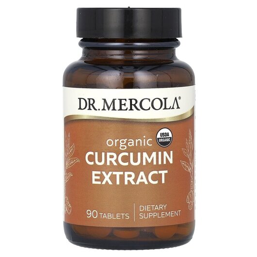 Основне фото товару Organic Curcumin Extract Основне фото товару Dr. Mercola, Organic Curcumin Extract, Куркумін, 90 таблеток