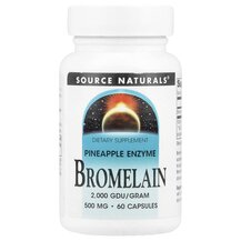 Bromelain 2000 GDU/g 500 mg 60 Бромелайн 2000 ГДУ / г