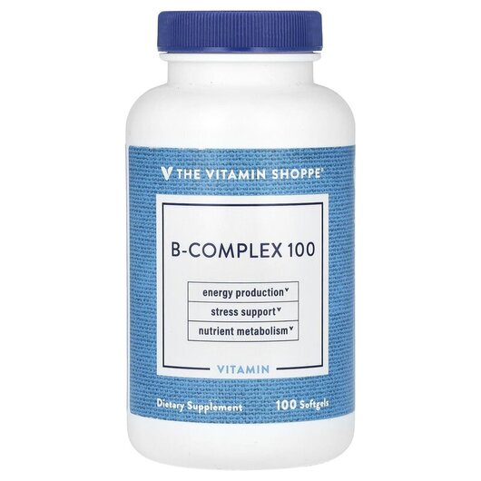 Основное фото товара B-Complex 100 Основное фото товара TheVitaminShoppe, B-комплекс, B-Complex 100, 100 капсул