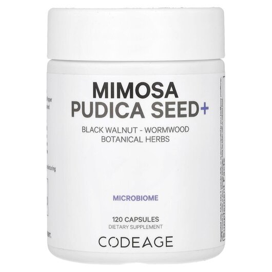 Основное фото товара CodeAge, Поддержка пищеварения, Mimosa Pudica Seed+, 120 капсул