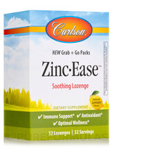 Цинк Zinc-Ease Grab + Go Packs Lemon Carlson 32 таблеток Цинк Zinc-Ease Grab + Go Packs Lemon Carlson 32 таблеток