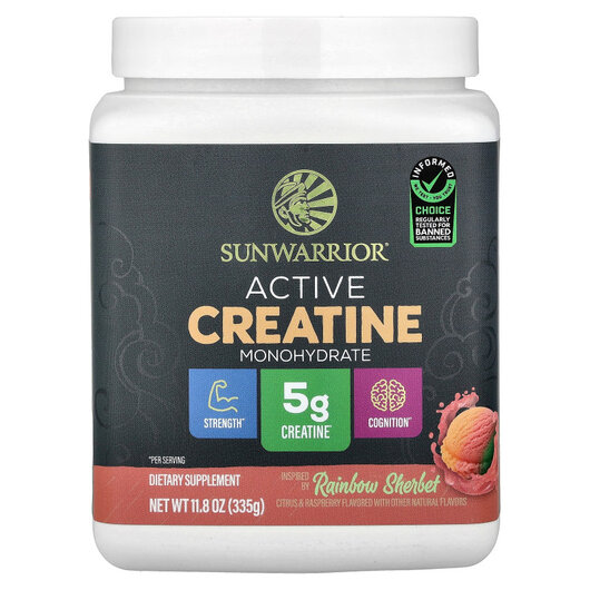 Основное фото товара Active Creatine Monohydrate Rainbow Sherbet Основное фото товара Креатин, Active Creatine Monohydrate Rainbow Sherbet, 335 г