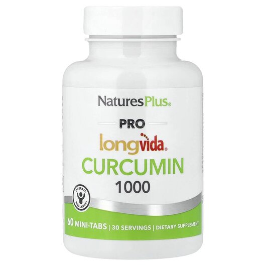 Основное фото товара Pro Longvida Curcumin 1000 Основное фото товара Natures Plus, Куркумин, Pro Longvida Curcumin 1000, 60 таблеток