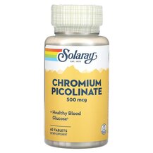 Chromium Picolinate 500 mcg Хром Solaray 60 таблеток Chromium Picolinate 500 mcg Хром Solaray 60 таблеток
