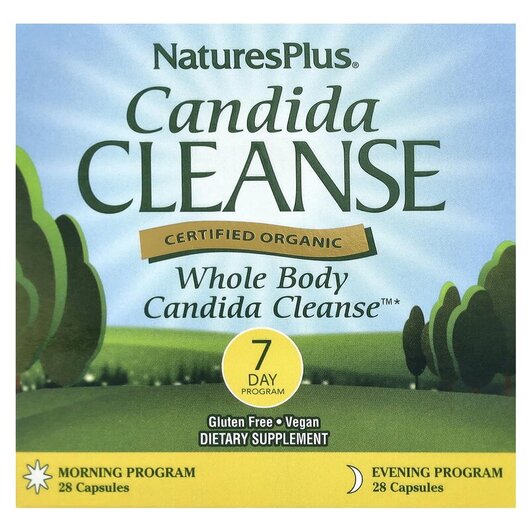 Основне фото товару Candida Cleanse 7 Day Program 2 Bottles, Підтримка Кандиди, 28 ка