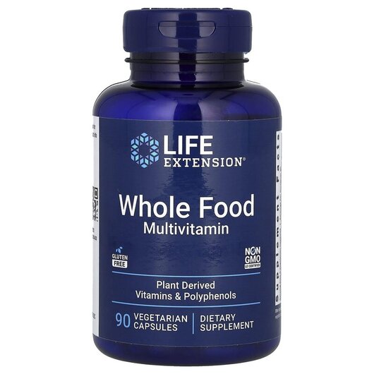 Основне фото товару Life Extension, Plant-Based Multivitamin, Мультивітаміни, 90 капс