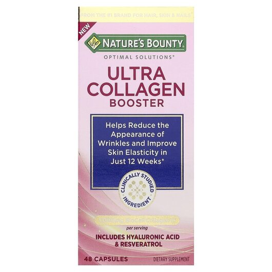 Основне фото товару Optimal Solutions Ultra Collagen Booster, Колаген, 48 капсул