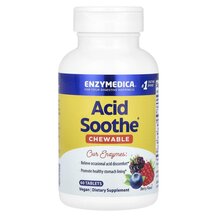 Chewable Acid Soothe Berry Ферменты Enzymedica 60 таблеток Chewable Acid Soothe Berry Ферменты Enzymedica 60 таблеток