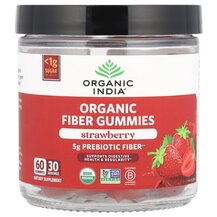 Organic Fiber Gummies Strawberry Конфеты с клетчаткой Organic Fiber Gummies Strawberry Конфеты с клетчаткой