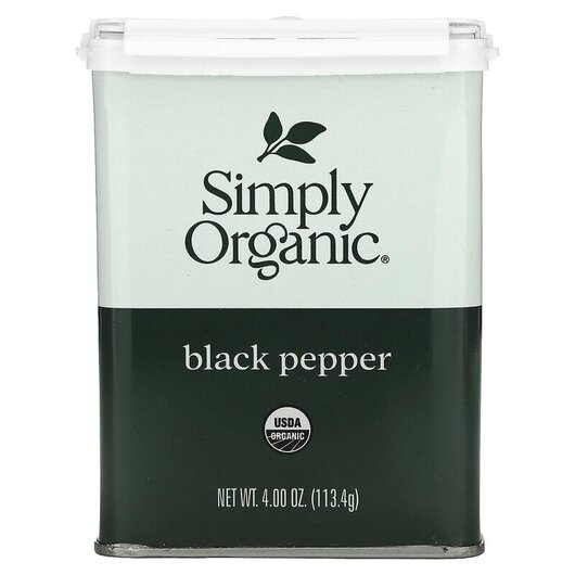 Основне фото товару Ground Black Pepper Основне фото товару Simply Organic, Ground Black Pepper, Спеції, 113.4 г