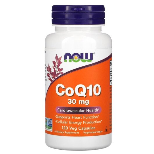 Основное фото товара NOW Foods, Конзим Q10 30 мг, CoQ10 30 mg, 120 капсул