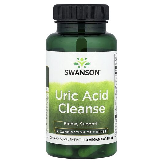 Основне фото товару Uric Acid Cleanse Основне фото товару Swanson, Uric Acid Cleanse, Підтримка рівня сечової кислоти, 60 к