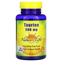 L-Таурин Taurine 500 mg Natures Life 100 капсул