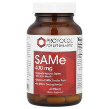 SAMe 400 mg САМє S-Аденозил-L-метионин Protocol for Life SAMe 400 mg САМє S-Аденозил-L-метионин Protocol for Life