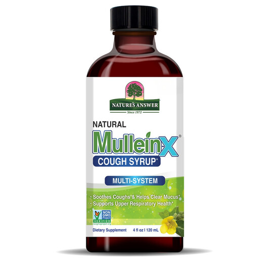 Основное фото товара Natural Mullein-X Cough Syrup - Multi-System Основное фото товара Сироп от кашля, Natural Mullein-X Cough Syrup - Multi-System, 120