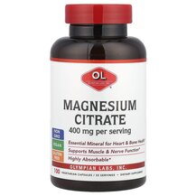 Magnesium Citrate Магний Цитрат Olympian Labs 100 капсул
