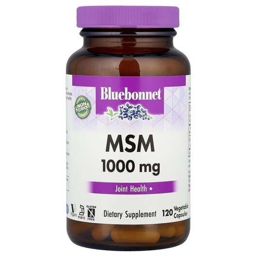 Основне фото товару MSM 1000 mg Основне фото товару MSM 1000 mg, Метилсульфонілметан 1000 мг, 120 капсул