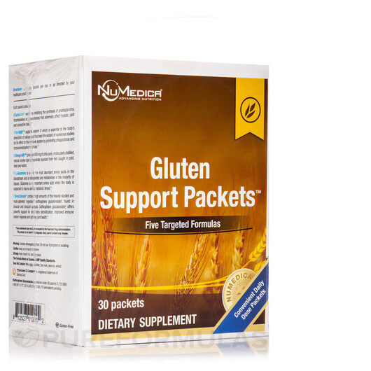 Основное фото товара Gluten Support Packets Основное фото товара NuMedica, Ферменты, Gluten Support Packets, 30 шт