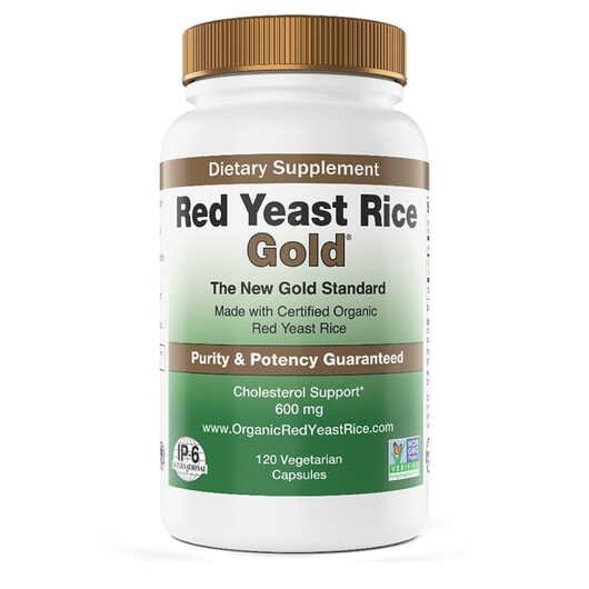 Основне фото товару Red Yeast Rice Gold Основне фото товару IP-6, Red Yeast Rice Gold, Червоний дріжджовий рис, 120 капсул