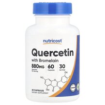 Кверцетин Quercetin with Bromelain Nutricost 60 капсул