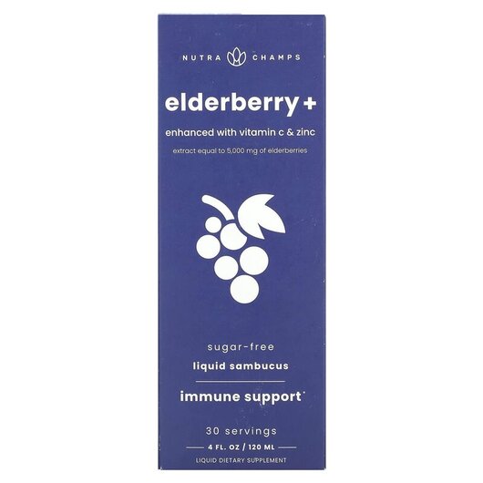 Основное фото товара Elderberry+ Enhanced with Vitamin C & Zinc Natural Berry Основное фото товара Elderberry+ Enhanced with Vitamin C & Zinc Natural Berry, Вит