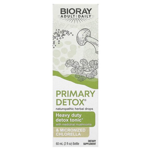 Основное фото товара Primary Detox Heavy Duty Detox Tonic Alcohol Free Основное фото товара Bioray, Детокс и очистка, Primary Detox, 60 мл