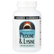 Фото товару Proline & Lysine Фото товару Source Naturals, Proline & Lysine, L-Пролін, 60 таблеток