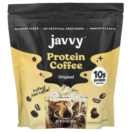 Основне фото товару Protein Coffee Original Основне фото товару Javvy Coffee, Protein Coffee Original, Кофе, 352 г