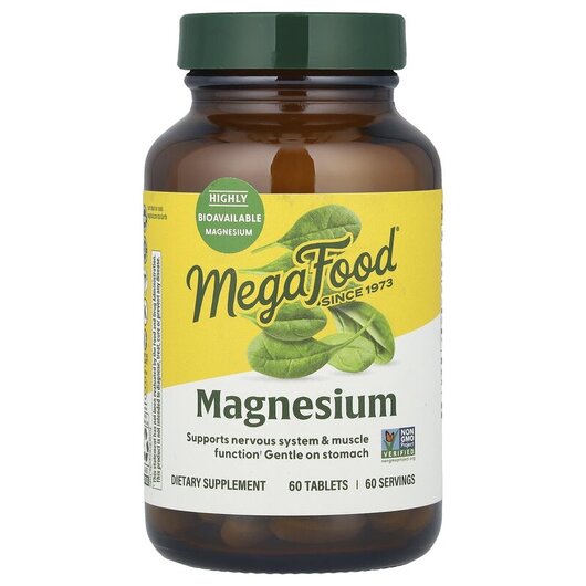Основное фото товара Magnesium Основное фото товара MegaFood, Магний, Magnesium, 60 таблеток
